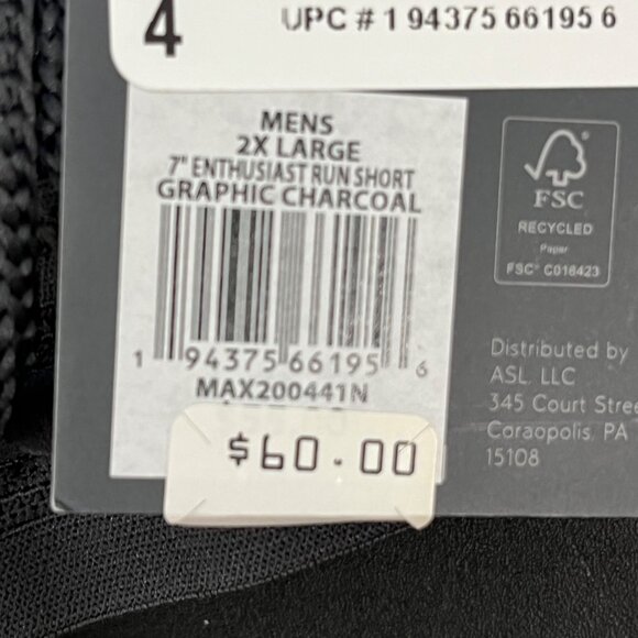 VRST XX-Large Men's Athletic Run Shorts Gray Lightweight‎ & Breathable NWT 2X - Picture 8 of 9